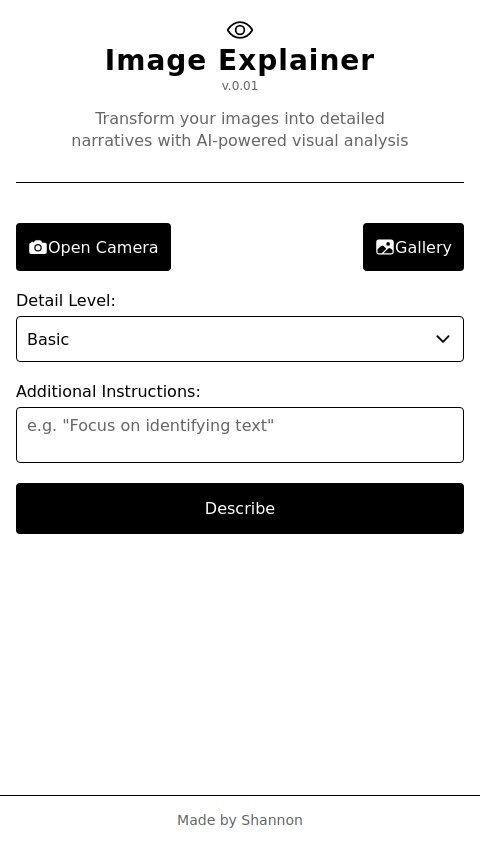 Image Explainer (v.0.01)