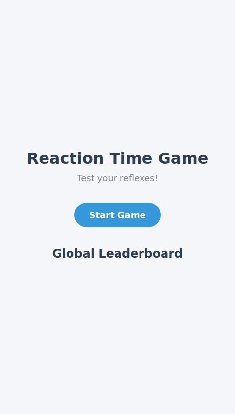 Reaction Time Game