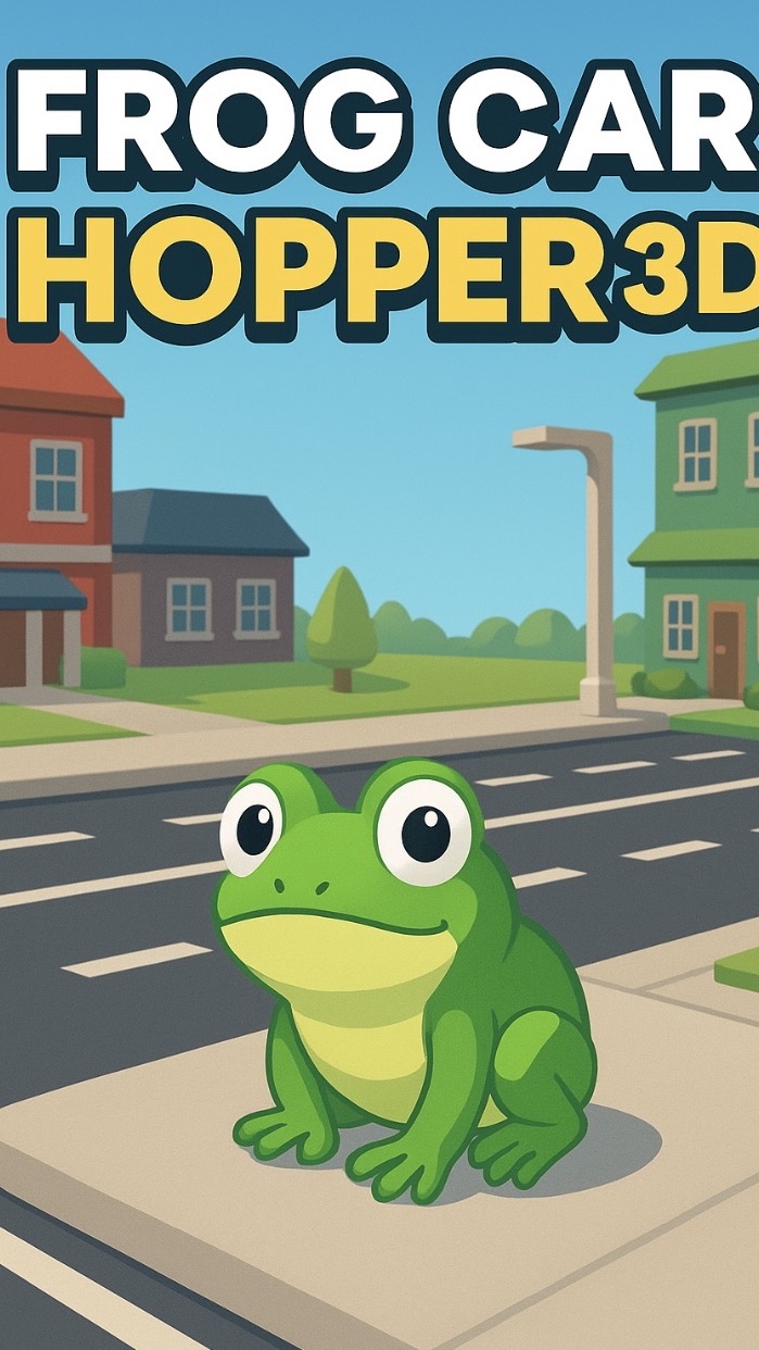 Frog Car hopper 3-D - Now with 🐍🐓 and backgrounds 