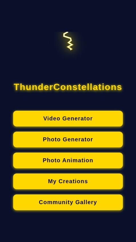 ThunderConstellations - AI Photo & Video Generator