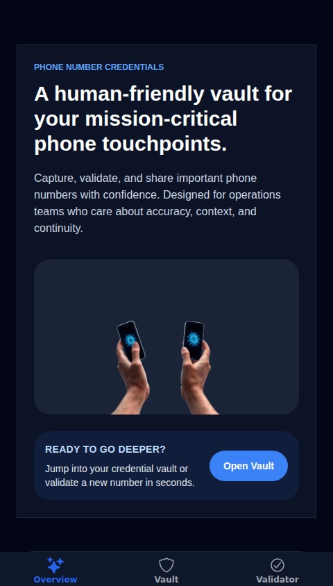 Phone Identity Vault