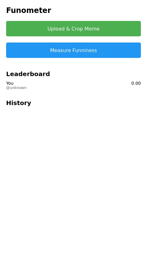 Funometer - measures the funnyness of  your memes