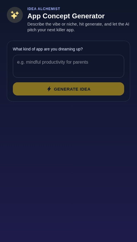 App idea generator 
