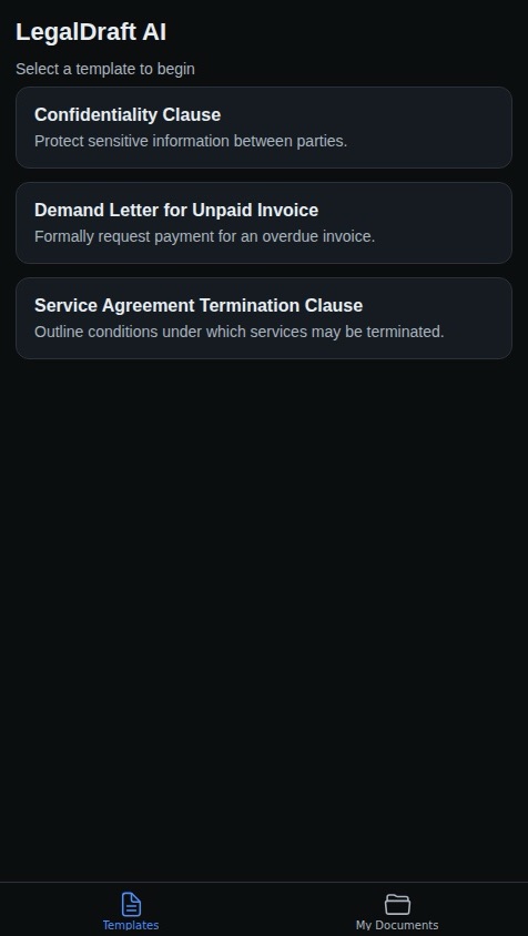 LegalDraft AI