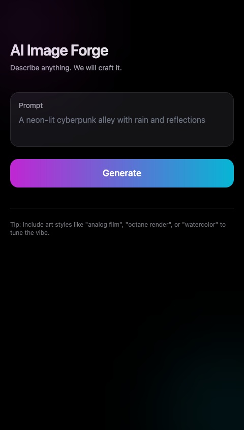 AI Image Forge