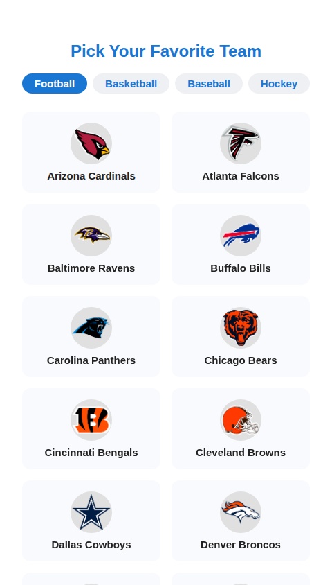 Rush - Sports App