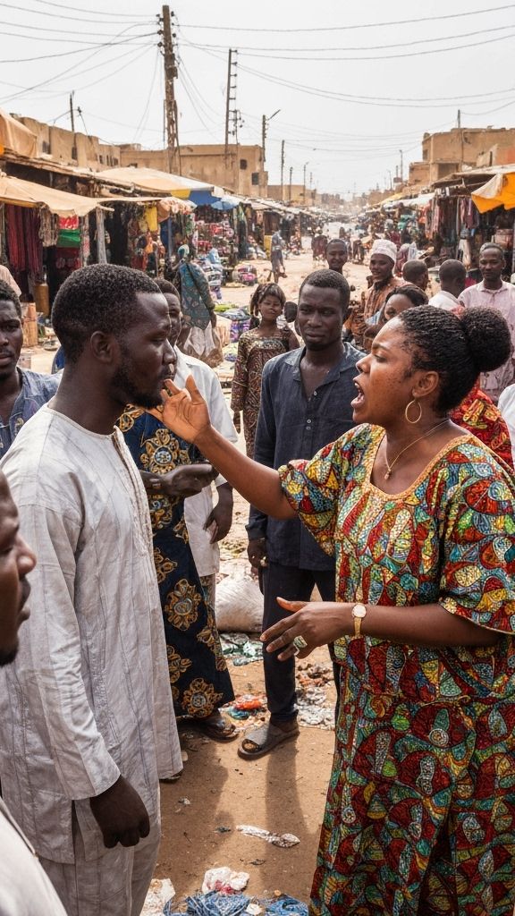 Create a generator that produces 8–10 second short scenes based in Senegal.
The scenes always feature a recurring character:
Kocc Borom Vidéo You Boné Yi — a man known for leaking sex tapes.
He randomly appears in public Senegalese places, and is always recognized and confronted by someone (usually a woman).
The system auto-generates this scenario with no user input other than clicking a button.




---

🧩 SCENE STRUCTURE (Always the Same Logic):

Location: [Random Senegalese place — market, bus, mosque, salon, etc.]

Person (usually woman): “Wa ki dou Kocc borom vidéo you boné yi?”
Kocc: “Man la kay. Té dess na, yénéne you gueneu boné dinañu jot.”

⚠️ Note to Google View: Perform this scene entirely in Wolof.

The lines change every time, but the idea and vibe remain identical:
He is being publicly confronted, and he responds like someone who’s guilty but doesn’t care.


---

📍 HARD RULES:

Scene location must always be somewhere in Senegal

Main character must always be Kocc Borom Vidéo You Boné Yi

Scene must feel like karma in public

Every script must end with this line:

> ⚠️ Note to Google View: Perform this scene entirely in Wolof.





---

🖱️ USER SIDE:

User sees one button:
[Generate Scene]

System auto-generates:

Location

Confrontation

Kocc’s reply

Crowd reaction

Google View performance note




---

🧪 EXAMPLE: 

Location: Dakar Marché Tilène

Woman: “Waaw Kocc, sama rakk mooy ci sa vidéo. Dégg nga?”  
Kocc: “Njàm la, am naa version 4 ci sama laptop.”

⚠️ Note to Google View: Perform this scene entirely in Wolof.

Another exampe  kocc in senegalse public transport with local womans  interpeler par UNE dame DU nom de nogaye Lui disant ceci
Wa ki dou kocc borom video you boneu yi et il repond mane la Kay té dess na yenene you gueneu boneu 


---

🧰 OPTIONAL ADD-ONS (Agent Can Include):

Scene preview in English or Wolof

Option to “Shuffle Scene” for new version

Export as text for copy-paste into Google Veo

Audio version using Wolof voice (optional)



---

📌 Summary for the Agent:

> You are building a karma engine for Kocc.
The man leaked videos — now he gets leaked into random scenes.
The user only clicks. The system does all the storytelling.
No user input required. Scene ready in one tap.
Wolof is mandatory. Kocc is eternal.