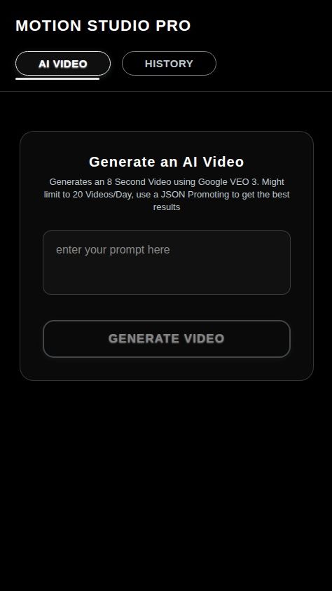 Motion Studio PRO - AI Video Generator 