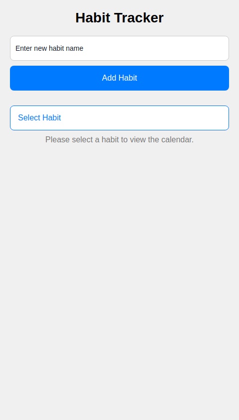 Allow me to track multiple habits I’m trying to build daily. Show me a calendar and allow me to mark each day whether I completed the task. 