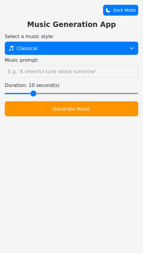 A music generation app please 