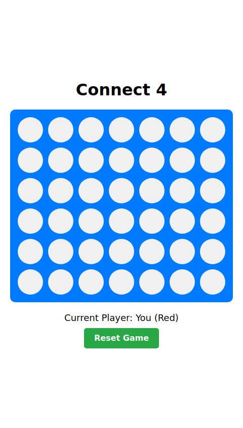 Make a connect 4 game against an AI