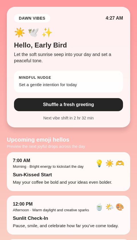 Daily Emoji Greetings