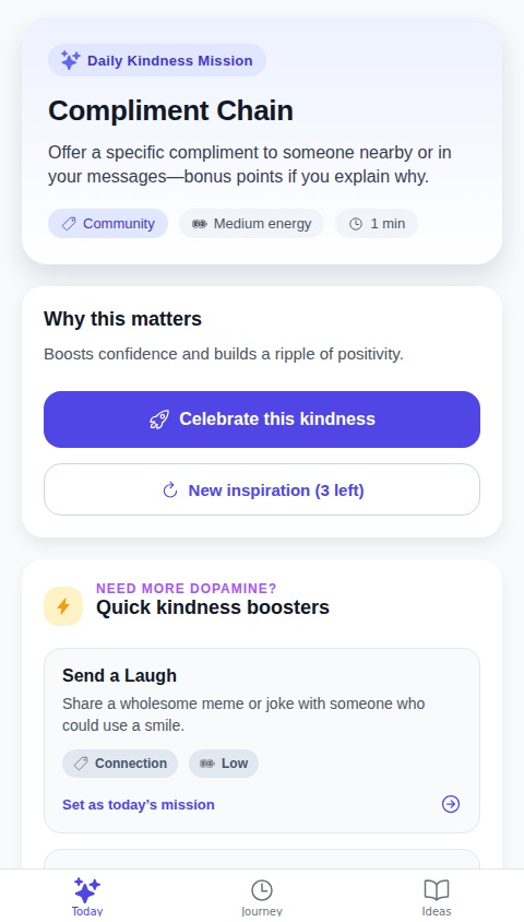 Random Kindness Generator