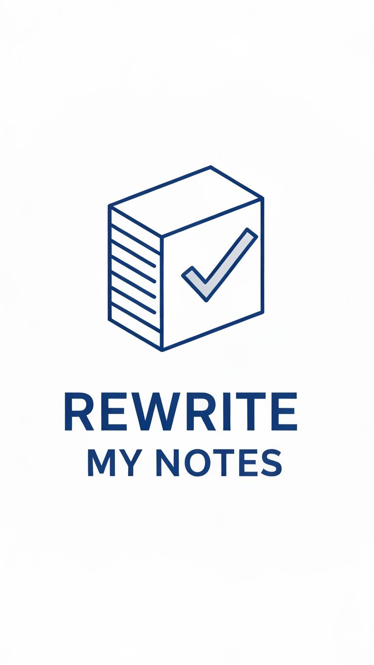 Rewrite My Notes Cleaner