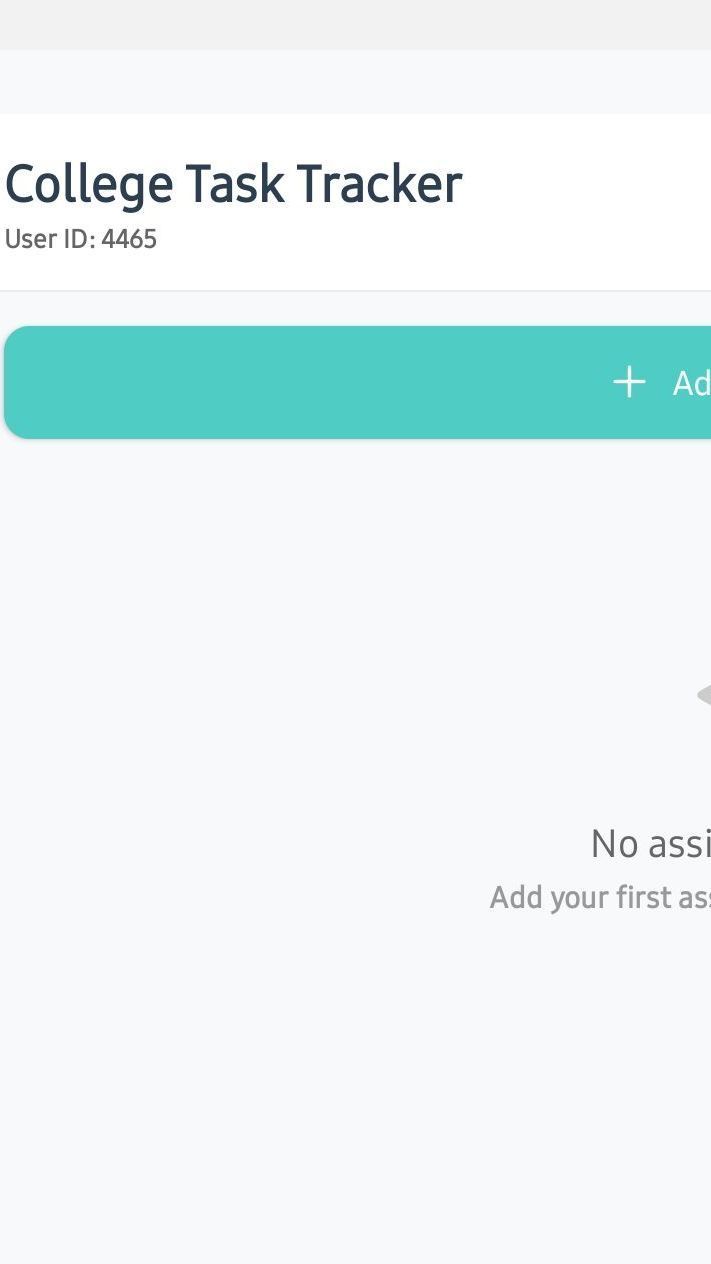 Campus Assignment Tracker