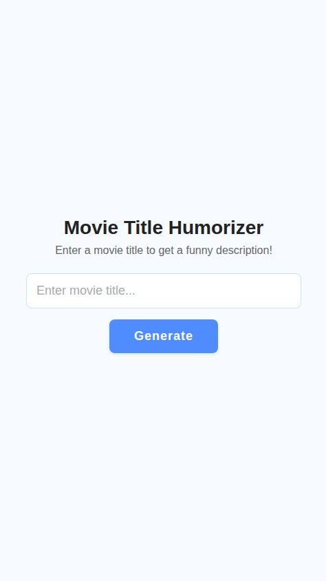 All movies are funny! 