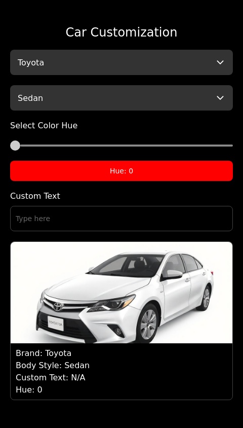 Car customization studio v2