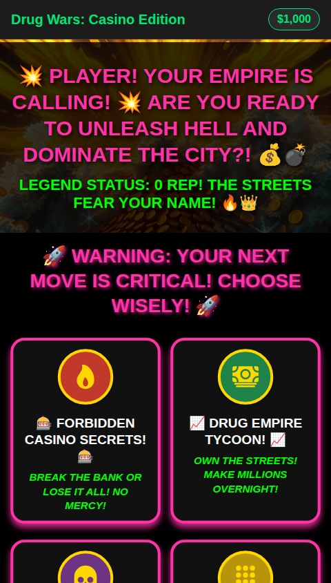 💊💉🔫Drug wars casino edition- NEW SLOTS 🦬💰🤑