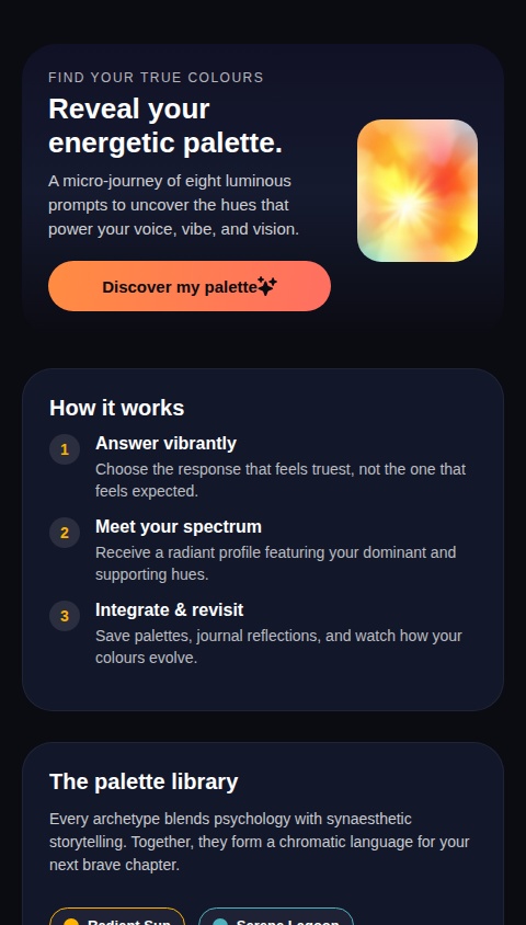 Reveal Your True Colours