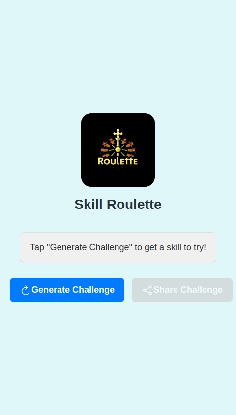 An app called Skill Roulette where users can generate a micro-challenge that gives users a quick, fun skill to try—like drawing with your non-dominant hand, reciting a tongue twister, or solving a riddle.