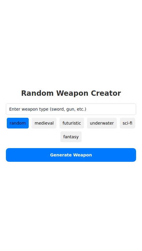 Random Weapon Creator