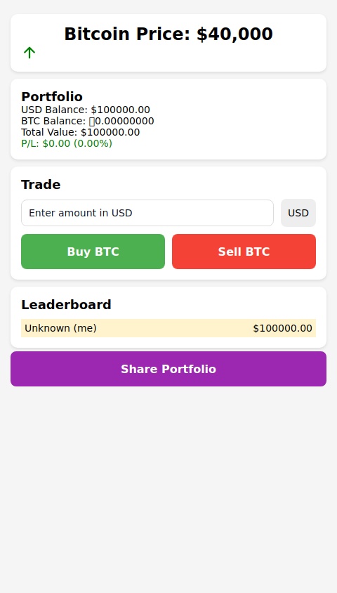 Bitcoin simulator