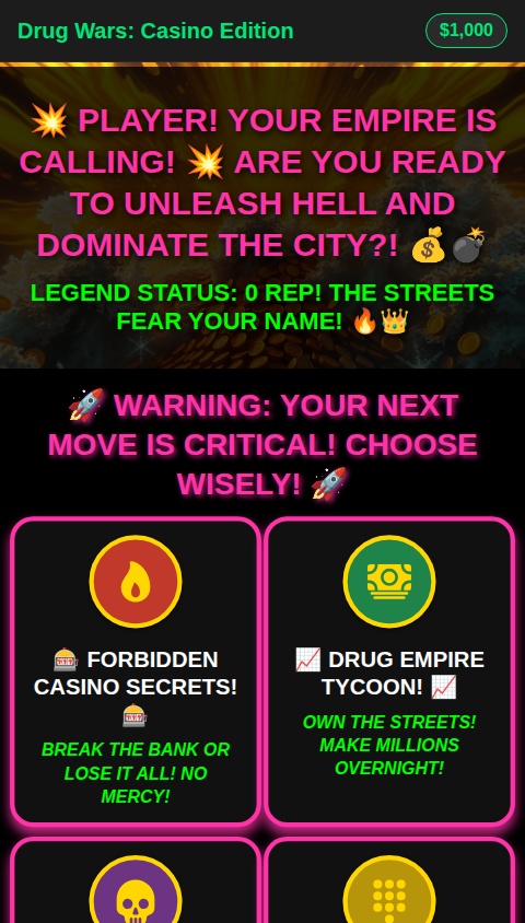 💊💉🔫Drug wars casino edition- NEW SLOTS 🦬💰🤑