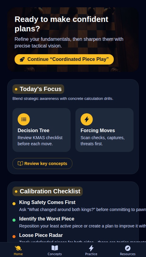 Beginner Chess Coach