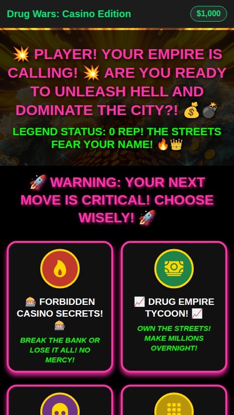 💊💉🔫Drug wars casino edition- NEW SLOTS 🦬💰🤑