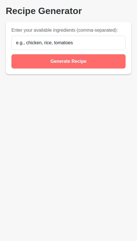 An app that tells you a recipe to make with random food. User inputs what food is accessible and app scrapes the internet to find and detail a meal recipe just using those ingredients