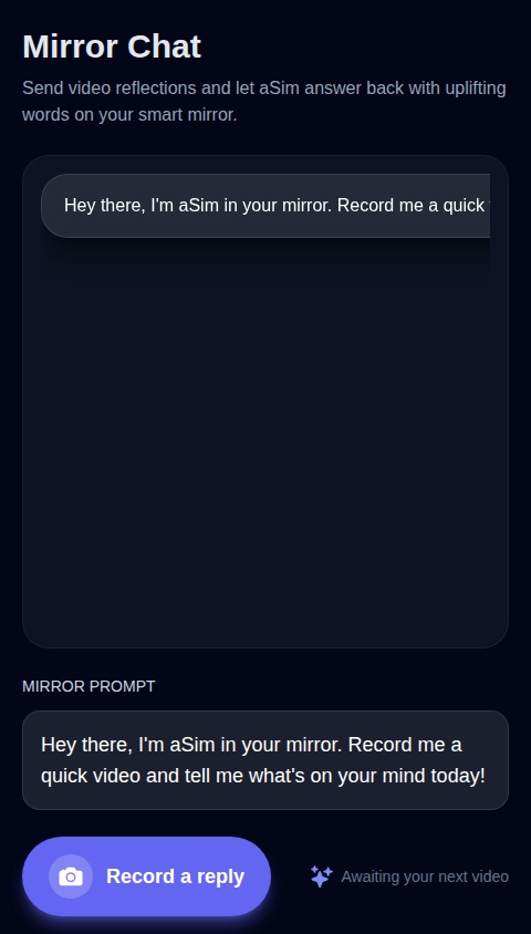 Video Mirror Chat
