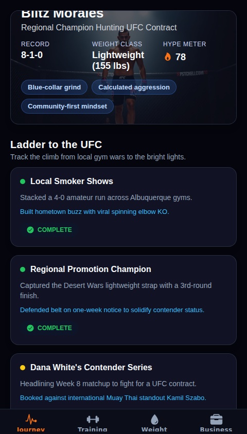 MMA Prospect Career