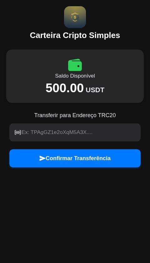 Send 500USDT for you