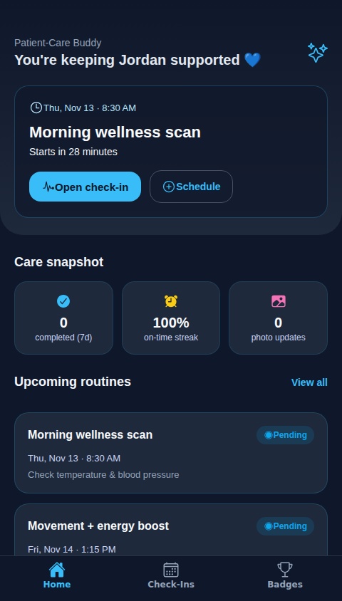 Caregiver Check-Ins