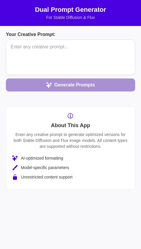 Dual Prompt Generator 